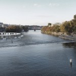Una piscina galleggiante ripulirà la Moldava